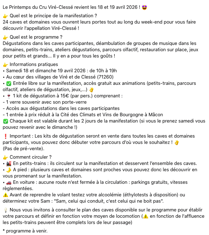 Cru Viré-Clessé, Cru Viré-Clessé